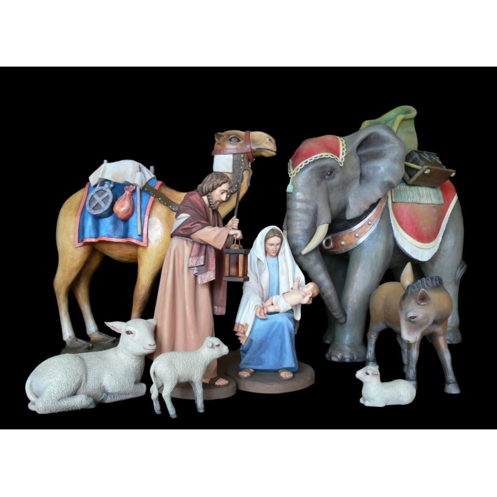  figurki do szopki bożonarodzeniowej z litego drewna