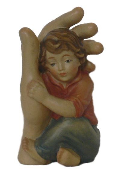 Figurka sakralna Ręka Opatrzności - rzeźba z drewna jaworowego