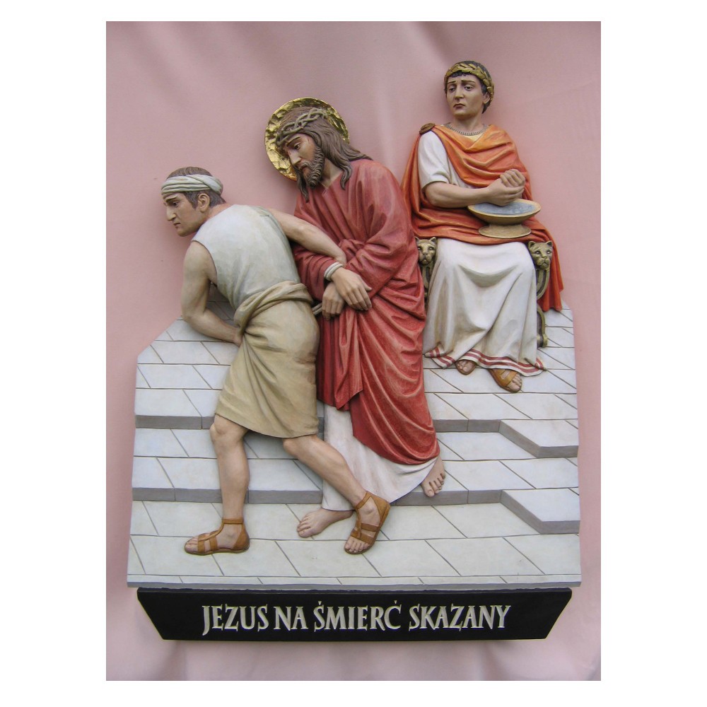 Stacje drogi krzyżowej - płaskorzeźby 