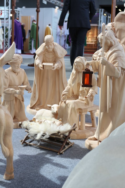 Drewniane duże figury do szopki bożonarodzeniowej - Andrzej Burkot Pracownia Snycerska - SACROEXPO 2017