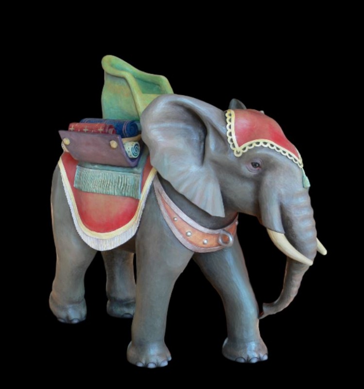 Szopka Bożonarodzeniowa, słoń, rzeźba, figura