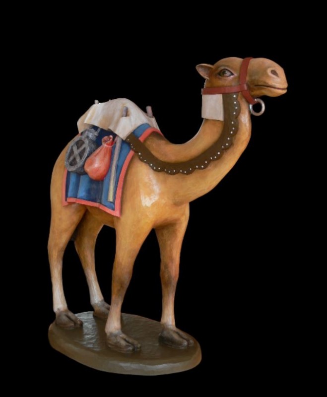 Szopka Bożonarodzeniowa, wielbłąd, rzeźba, figura