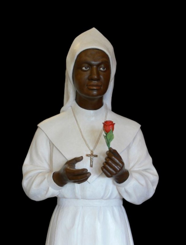 Bł. Annuarita figura w drewnie