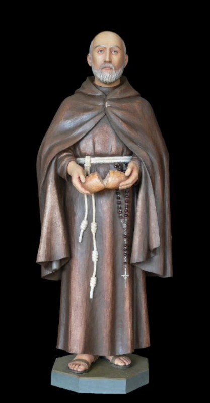 Święty Albert figura drewniana rzeźba w drewnie