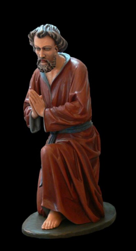 Pasterz klęczący do szopki bożonarodzeniowej 