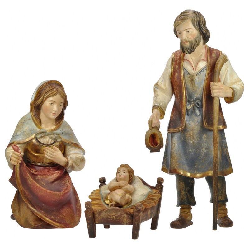 Święta rodzina figurki do szopki bożonarodzeniowej Shepherds - złocone