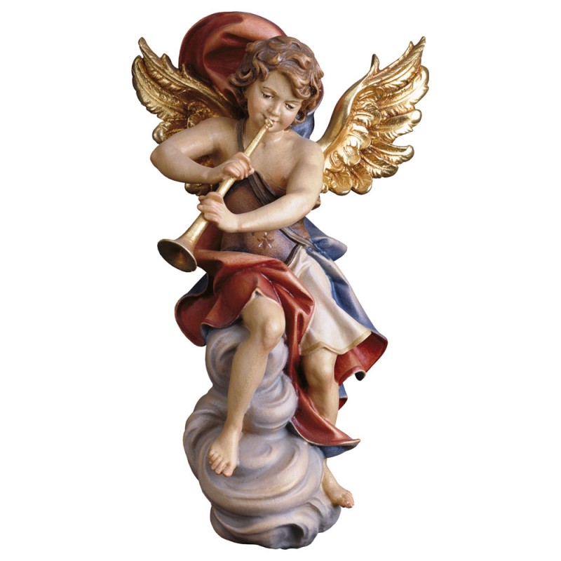 Aniołek na chmurze - rzeźba z drewna