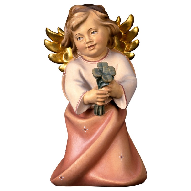 Aniołek z czterolistną koniczynką - figura