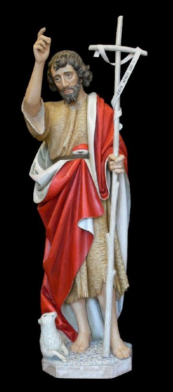 Jan Chrzciciel, rzeźba polichromowana, figura polichromowana