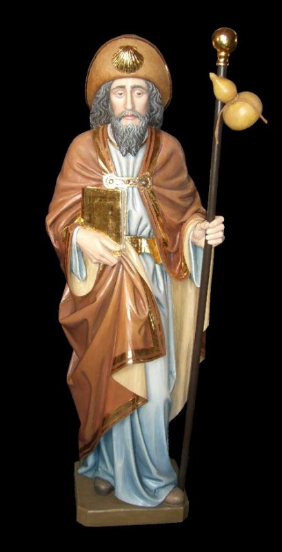 Święty Jakub, rzeźba w drewnie, figura w drewnie