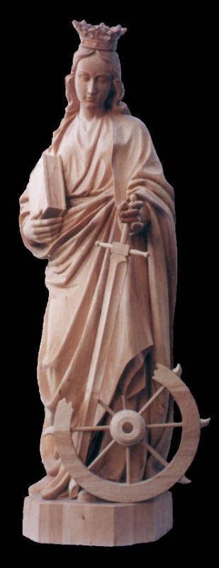 Święta Katarzyna, figura, rzeźba