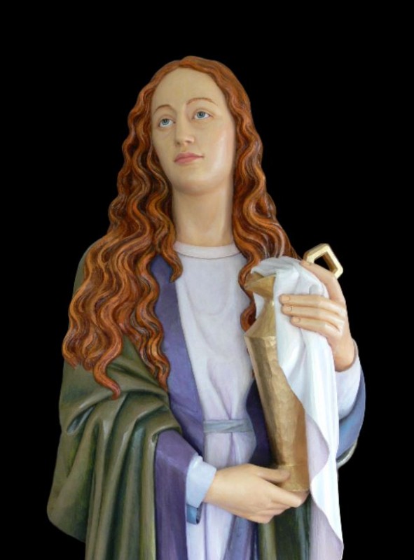 Święta Magdalena, figura polichromowana
