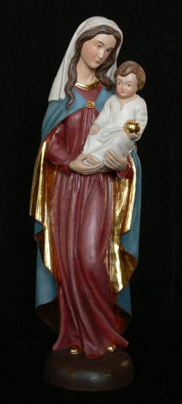 Madonna z Dzieciątkiem, figura polichromowana