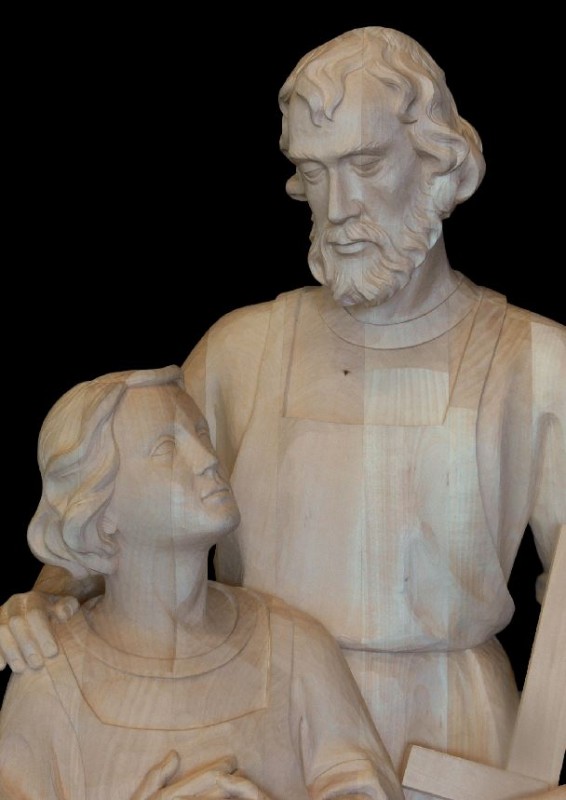 Święty Józef, rzeźba w drewnie, figura w drewnie