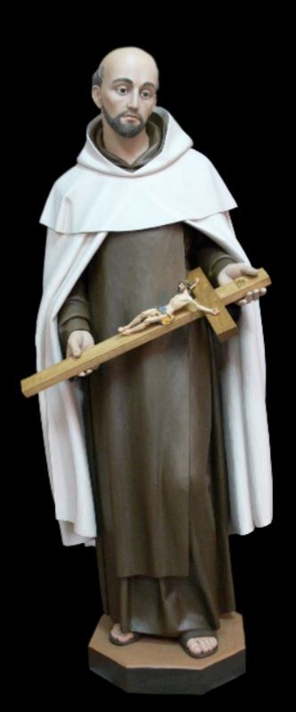 Święty Jan od Krzyża, rzeźba w drewnie, figura w drewnie