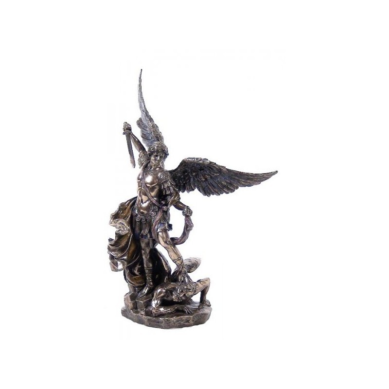 Święty Michał, figura pokryta brązem 