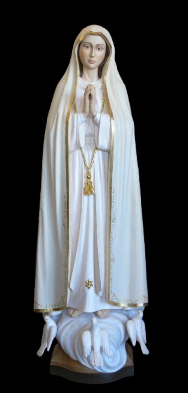 Matka Boża Fatimska, rzeźba polichromowana