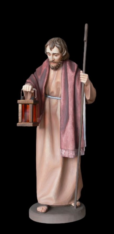 Św. J&oacute;zef, figura do szopki drewniana