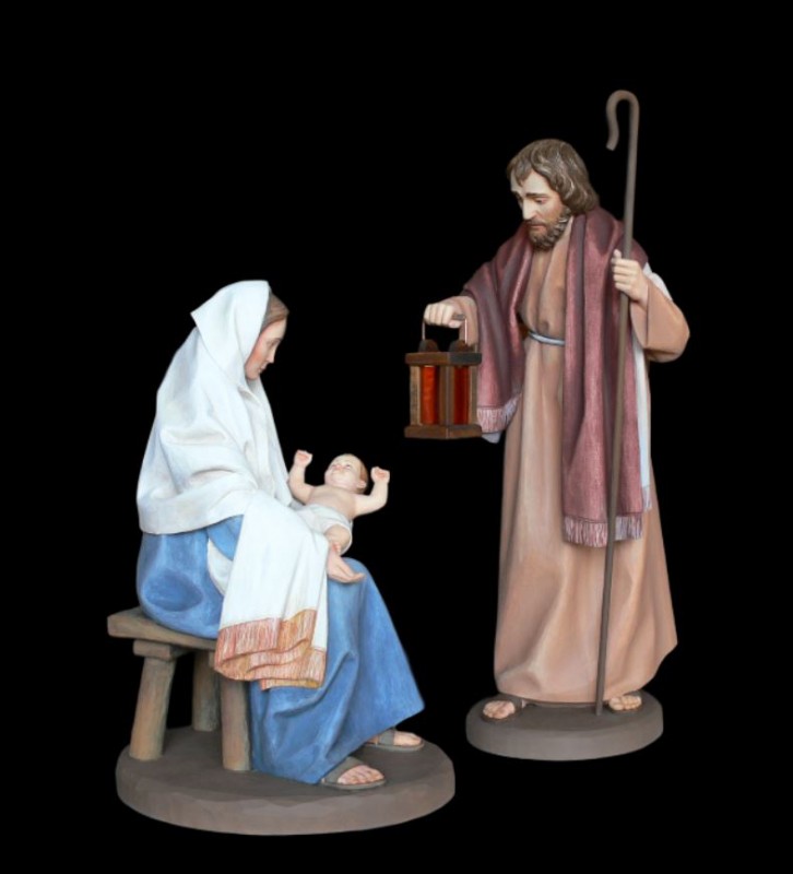 Święta Rodzina, rzeźby drewniane