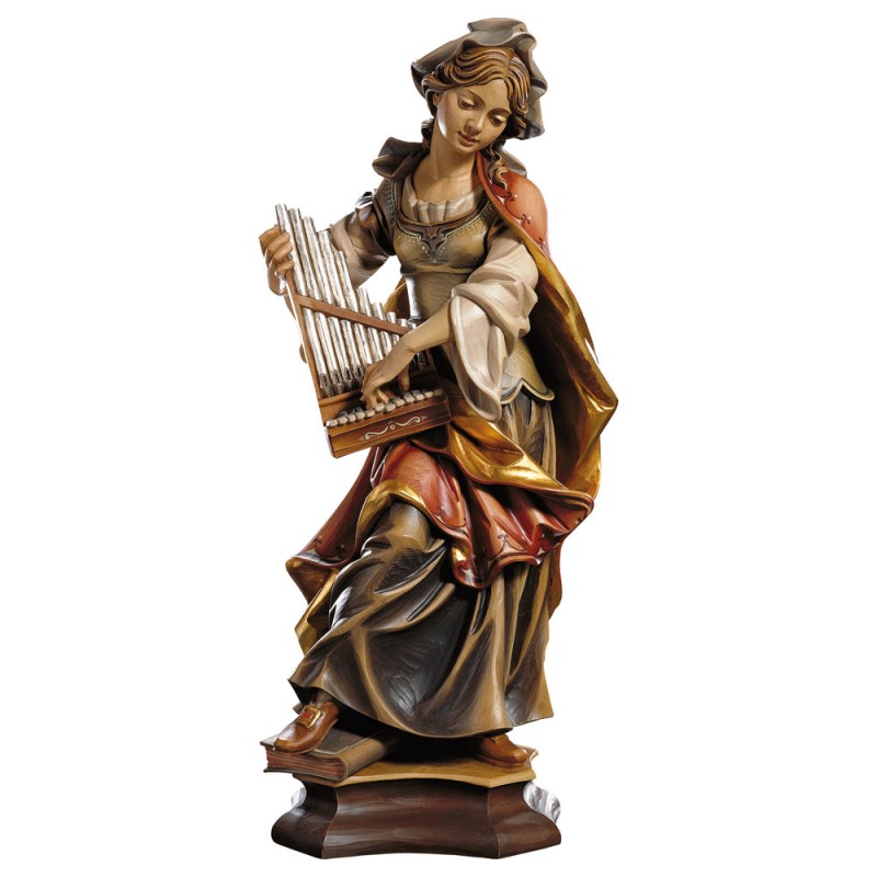Święta Cecylia figurka drewniana