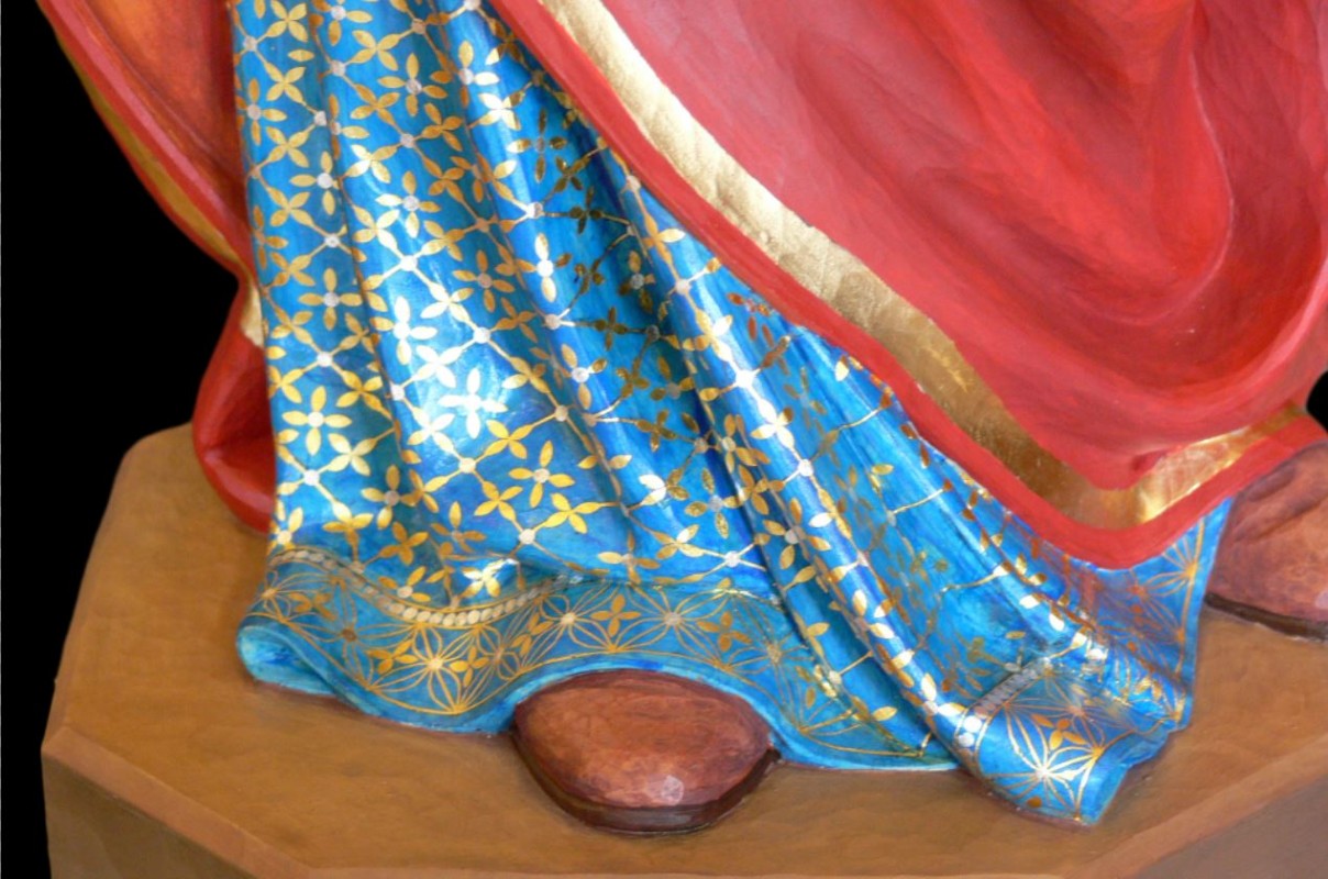 Jadwiga - figura drewniana