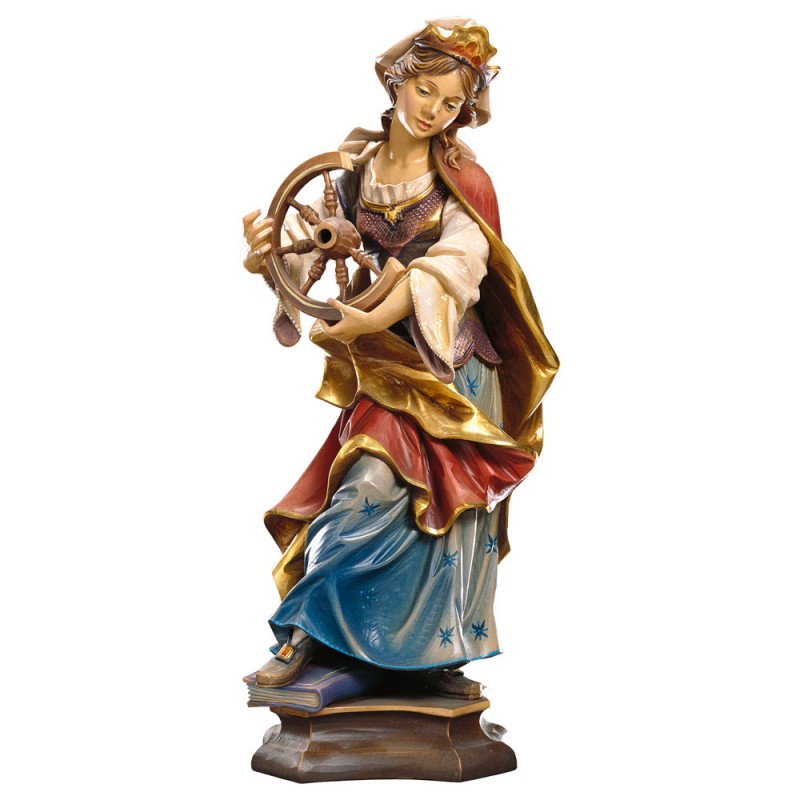 Święta Katarzyna rzeźba, figurka drewniana