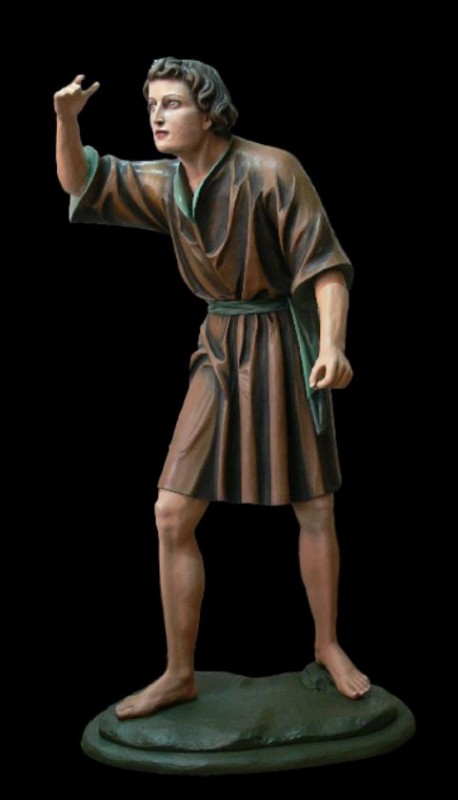 Figura ręczenie wykonana w drewnie lipowym, figura do szopki bożonarodzeniowej