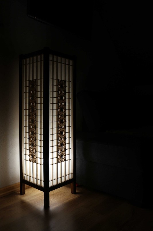 Lampa wysoka "kaku asanoha"