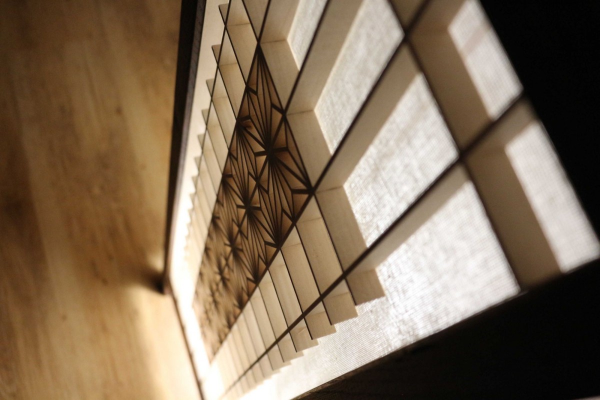 Lampa japońska, wystr&oacute;j wnętrza, oryginalna lampa