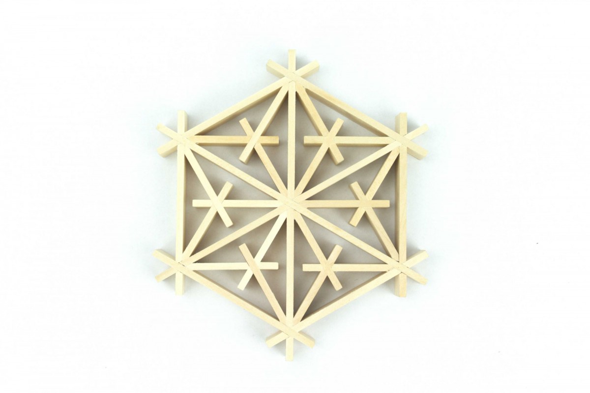 Tsuno-asanoha podkładka pod filiżankę