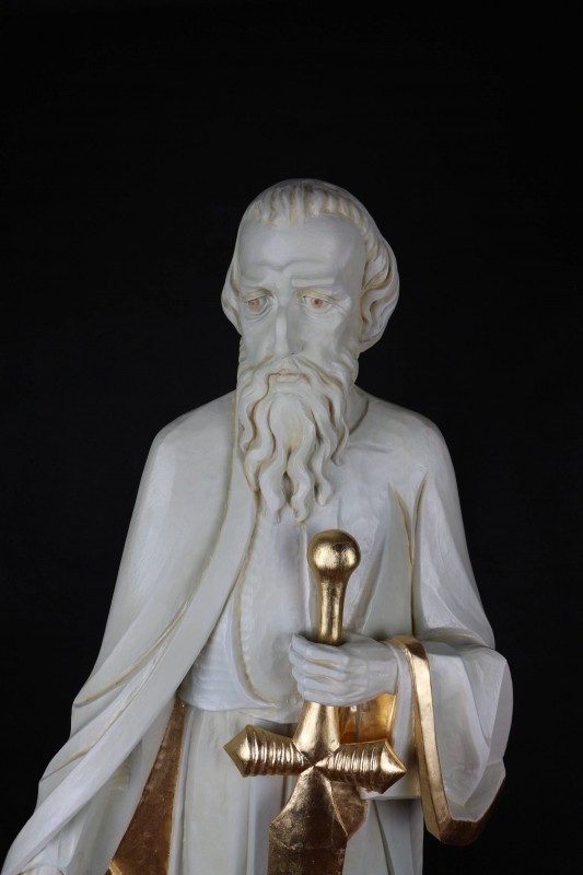 Święty Paweł - rzeźba polichromowana wykonana w drewnie lipowym