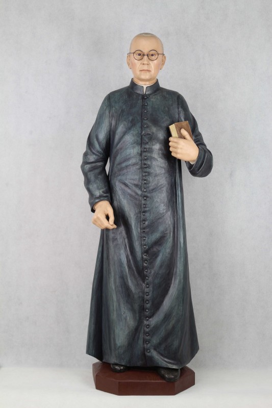 Bł. ks. Michał Sopoćko - figura sakralna do kościoła, wykonana w drewnie lipowym