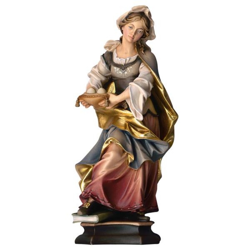 Święta Agata - figura drewniana