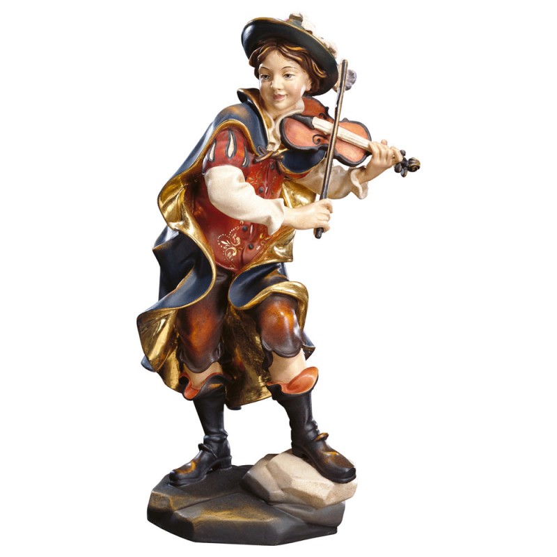 Skrzypek - rzeźba w drewnie 