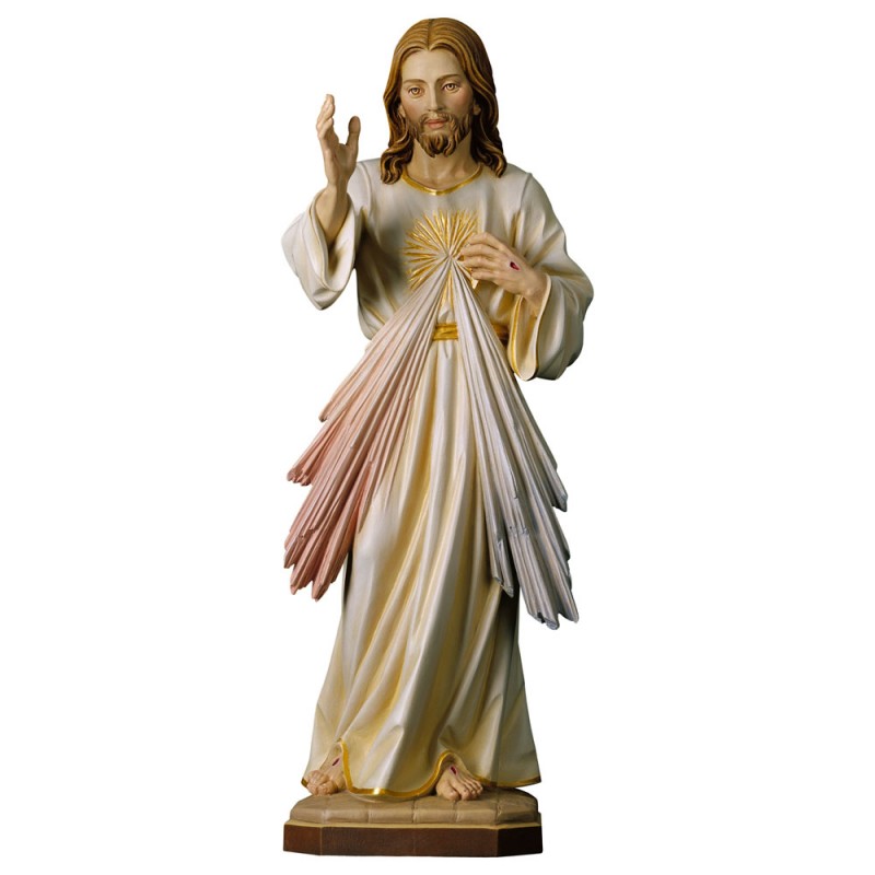 Jezus Miłosierny figurka w drewnie