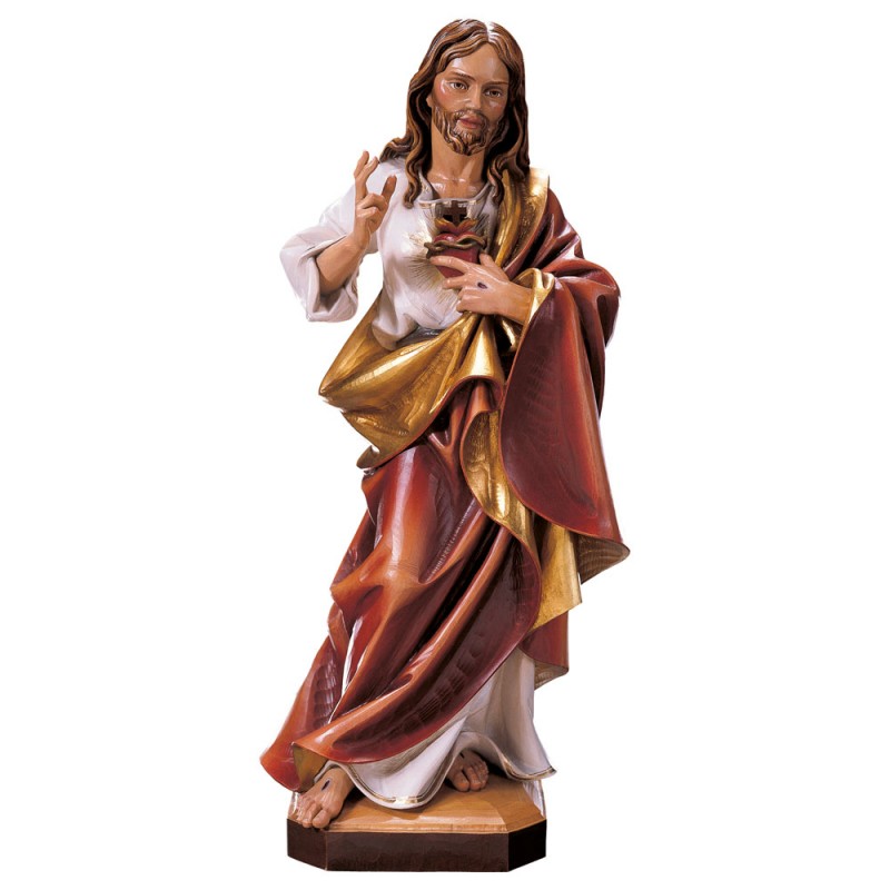 Serce Jezusa figurka, figura, rzeźba w drewnie
