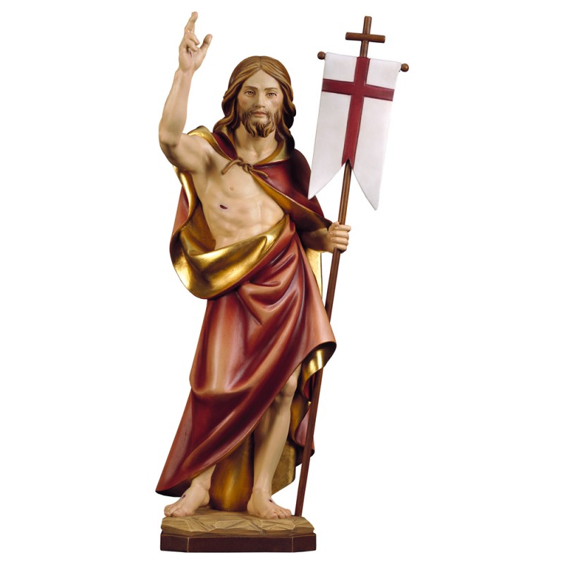 Chrystus Zmartwychwstały - figurka, figura, rzeźba w drewnie jaworowym
