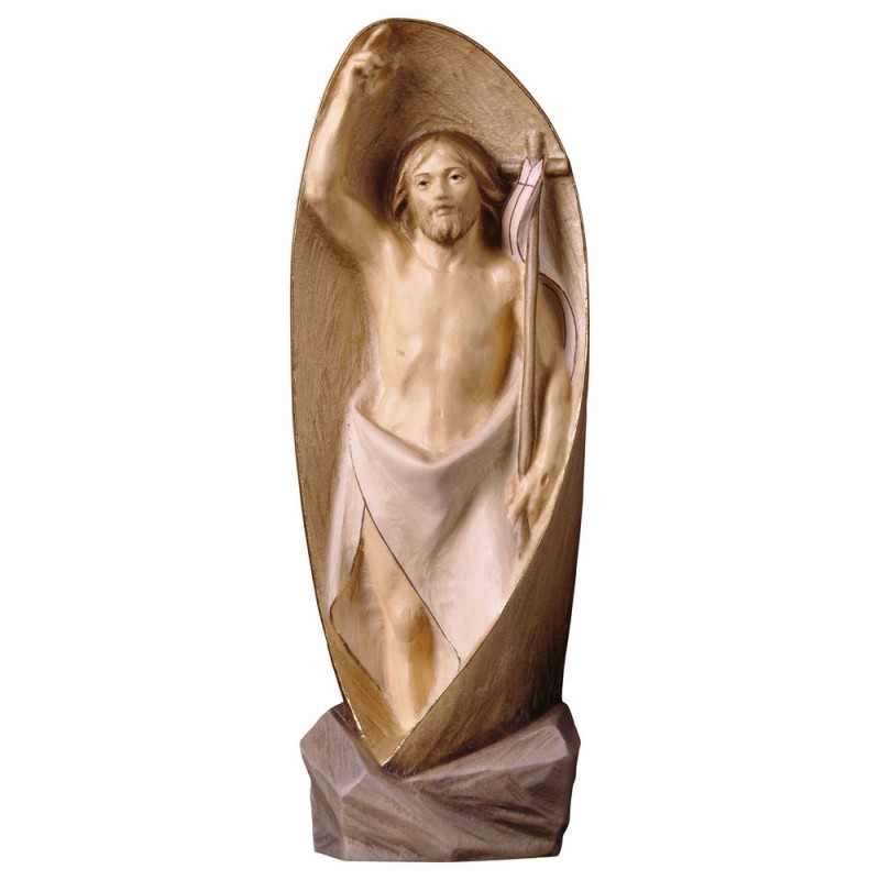 Jezus Zmartwychwstały - rzeźba w drewnie