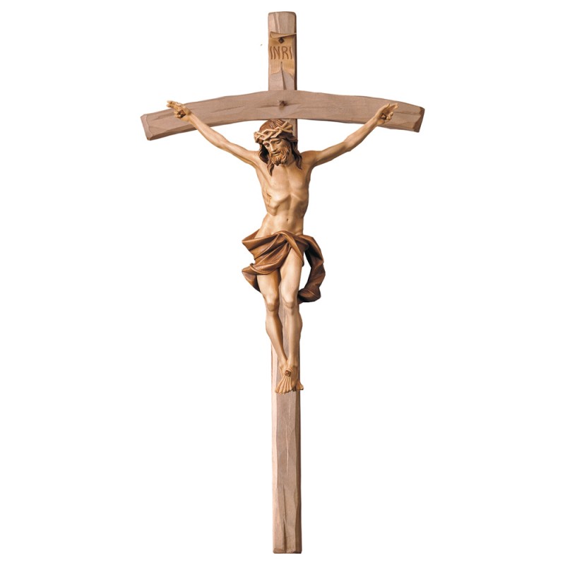 Krucyfiks nazareński z zagiętym krzyżem