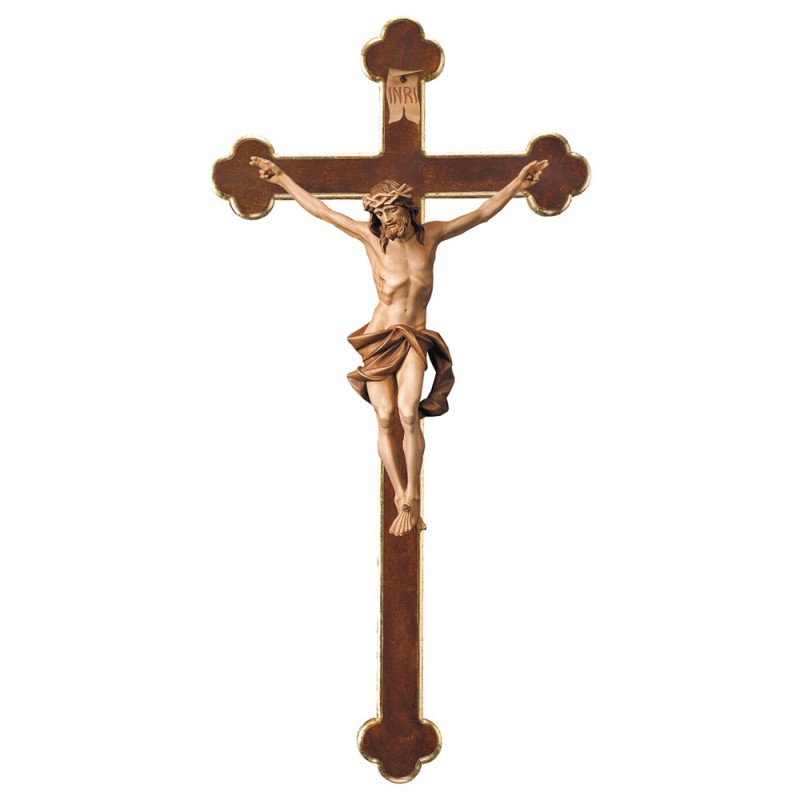 Krucyfiks nazareński z barokowym krzyżem