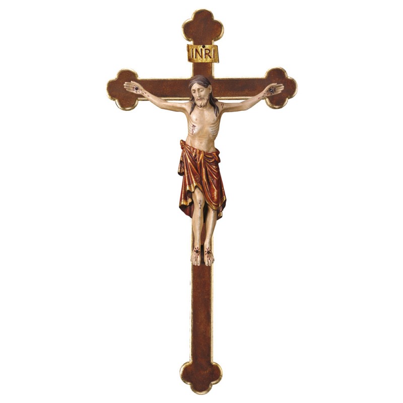 Krucyfiks romański z barokowym krzyżem 